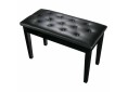 Double Piano Bench Black